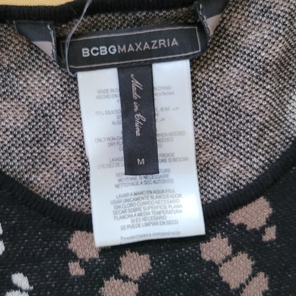 BCBGMaxazria Stretch Printed Long Sleeve Dress - Picture 7 of 9